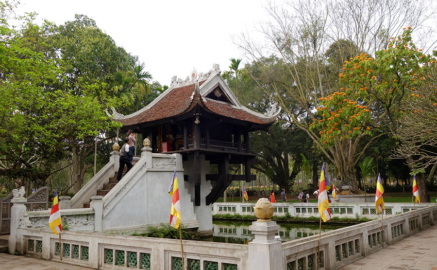 vietnam hanoi pagode pilier unique