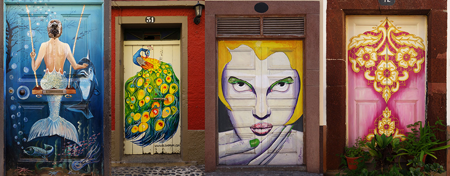 rue santa maria portes peintes madere funchal