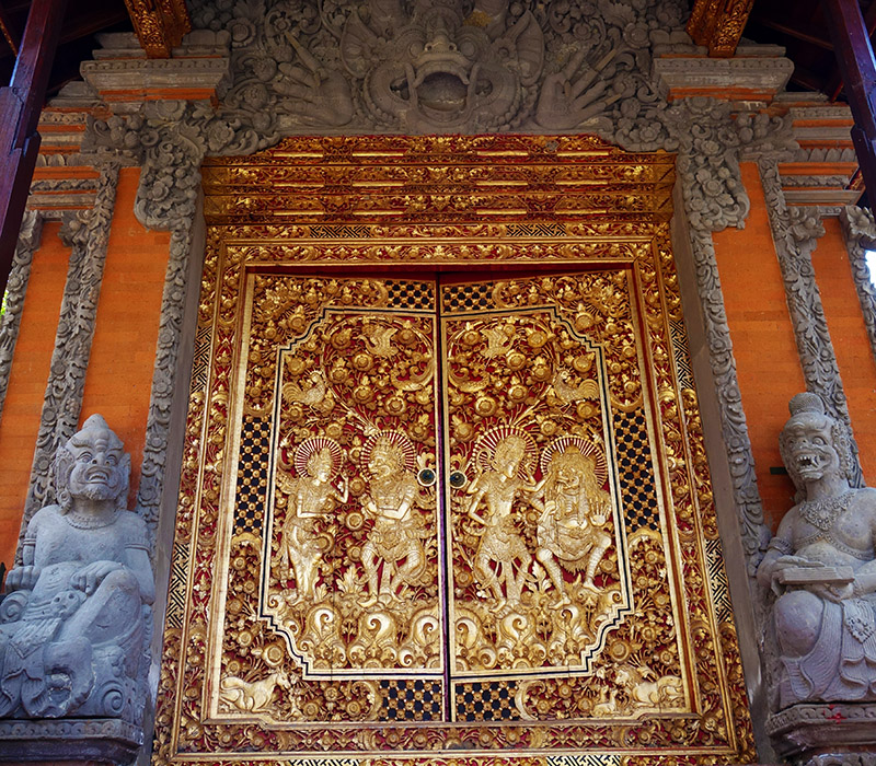 indonesie bali temple ubud pura dalem porte