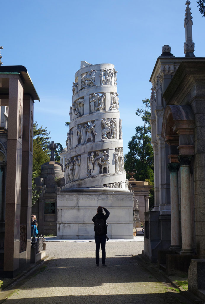 italie milan cimetiere monumental statue