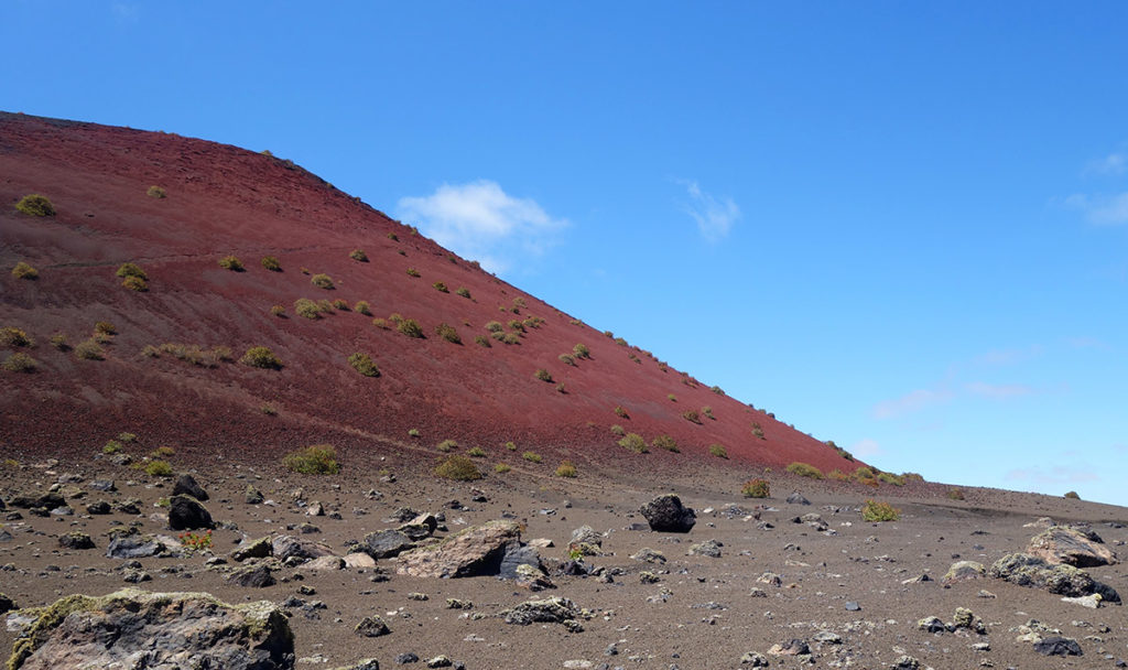 canaries lanzarote los volcanes volcan cratere caldera colorada